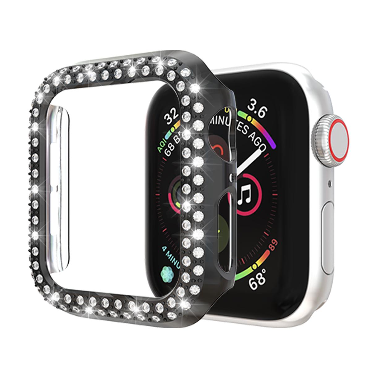 Dual-row Rhinestone Decor Smart Watch PC Case for Apple Watch Series 4 44mm Rose Gold 
Dual-row Rhinestone Decor Smart Watch PC Case for Apple Watch Series 4 44mm Rose Gold