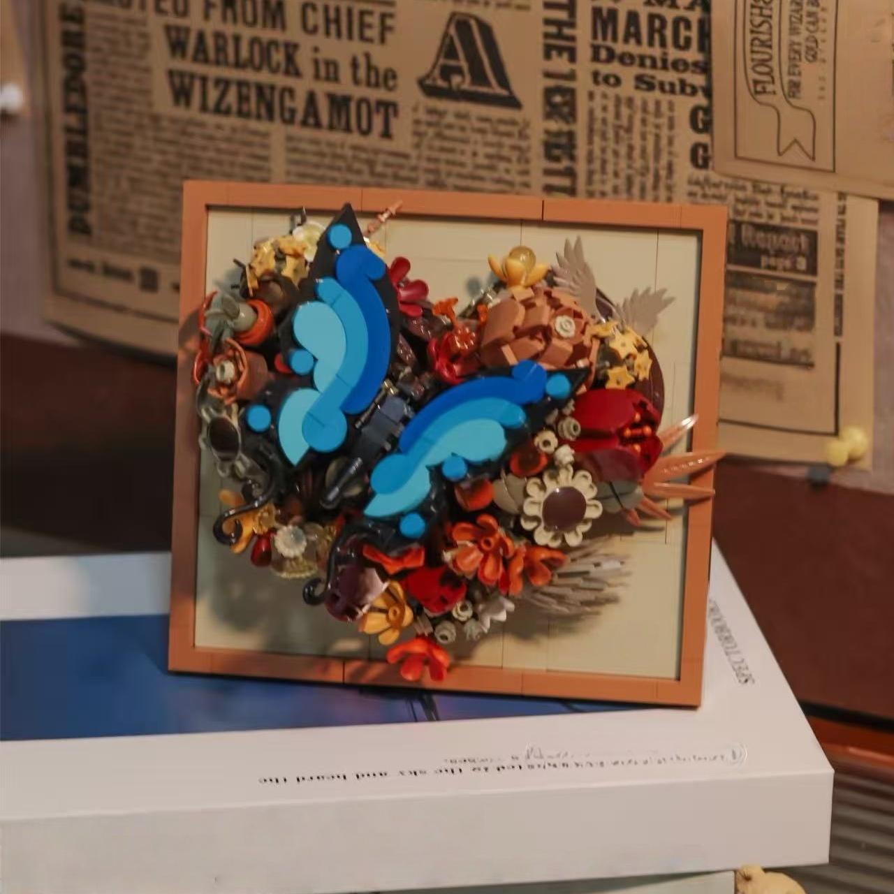 Creative Butterfly And Flower Bouquet Building Block Set - 3D Wall Art Decoration, Made With Main Material Abs, For Home Decoration, Table S
Creative Butterfly And Flower Bouquet Building Block Set - 3D Wall Art Decoration, Made With Main Material Abs, For Home Decoration, Table S