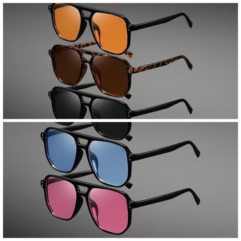 5-pack unisex double-beam oversized glasses, stylish for daily use, photos & gifts.
5-pack unisex double-beam oversized glasses, stylish for daily use, photos & gifts.