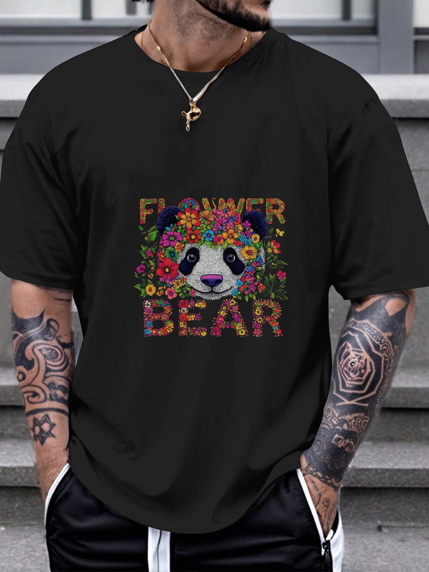 1pc Casual Oversized T-shirt - Floral Panda Graphic & FLOWER BEAR Text XXXXL
1pc Casual Oversized T-shirt - Floral Panda Graphic & FLOWER BEAR Text XXXXL