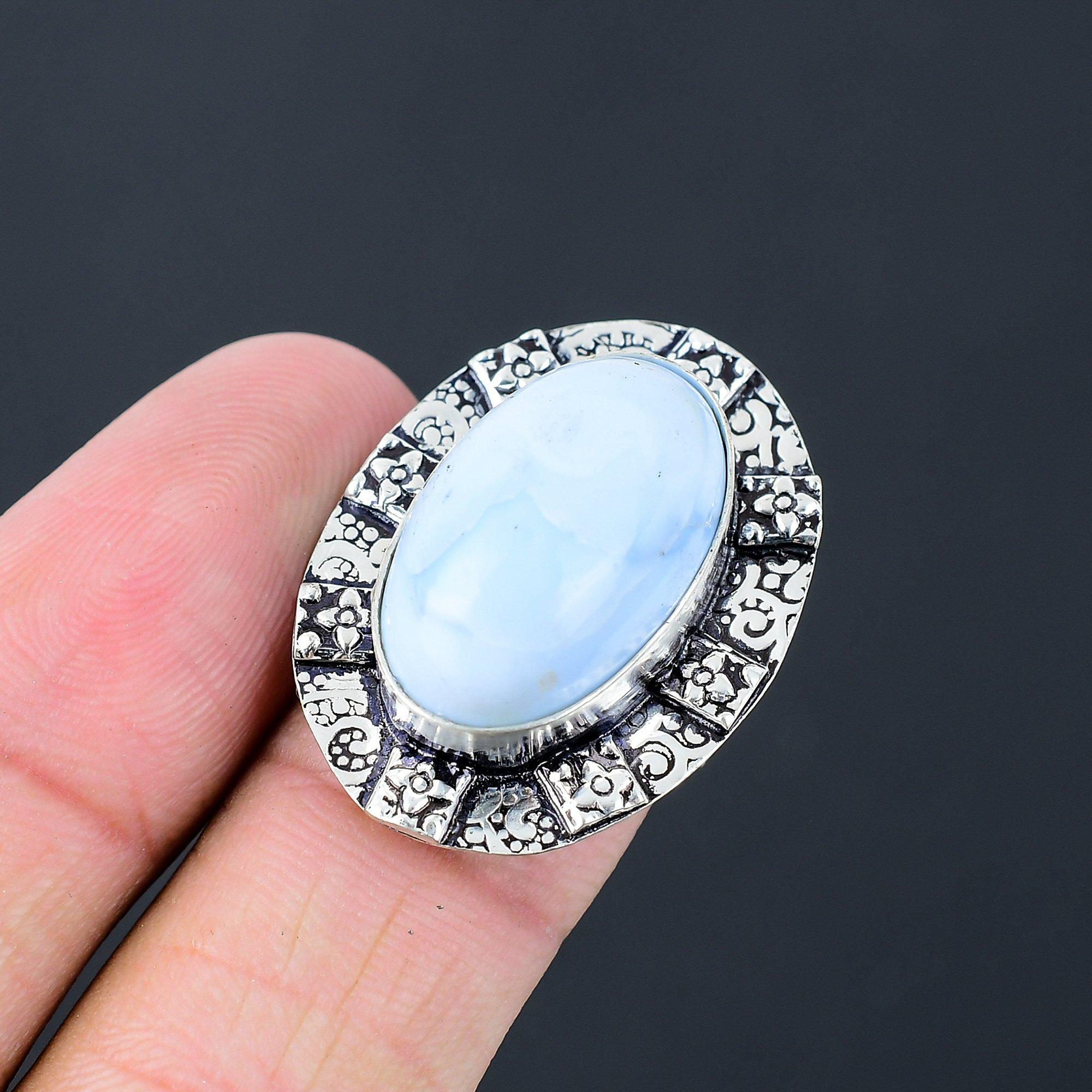 Wedding Gift For Her 925 Silver Natural Owyhee Blue Opal Statement Ring Size 7 7
Wedding Gift For Her 925 Silver Natural Owyhee Blue Opal Statement Ring Size 7 7