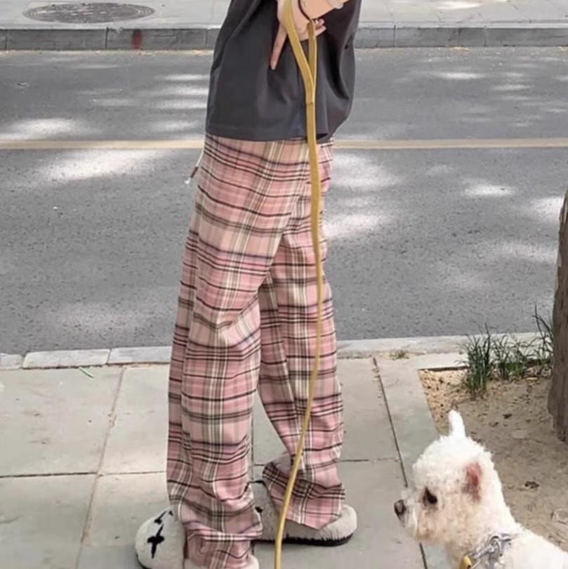 Жіночі штани з високою посадкою на флісовій підкладці в клітинку з широкими штанинами - Зима 2024 Корейський стиль One Size
Жіночі штани з високою посадкою на флісовій підкладці в клітинку з широкими штанинами - Зима 2024 Корейський стиль One Size