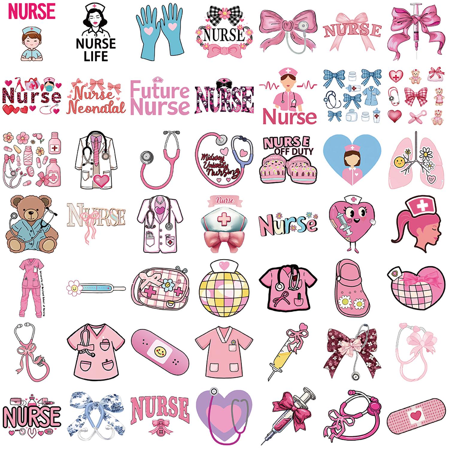 50pcs Pink Bow Nurse Stickers Stethoscope Needle DIY Decoration for Book Envelope Phone Computer Cute Doodle Stickers
50pcs Pink Bow Nurse Stickers Stethoscope Needle DIY Decoration for Book Envelope Phone Computer Cute Doodle Stickers