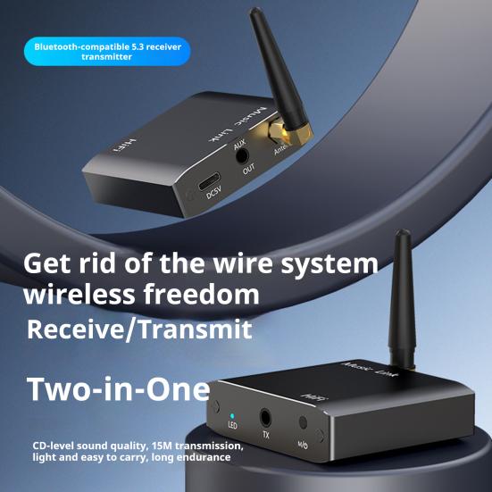 Bluetooth-compatible Wireless Audio Adapter Plug-Play Universal Stereo Music Wireless Adapter Transmitter Music Receiver чорний
Bluetooth-compatible Wireless Audio Adapter Plug-Play Universal Stereo Music Wireless Adapter Transmitter Music Receiver чорний