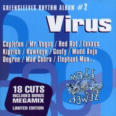 CD VARIOUS - Greensleeves Rhythm Album: Virus GRELCD702 Greensleeves 2000 UK Reggae, Ska & Dub
CD VARIOUS - Greensleeves Rhythm Album: Virus GRELCD702 Greensleeves 2000 UK Reggae, Ska & Dub
