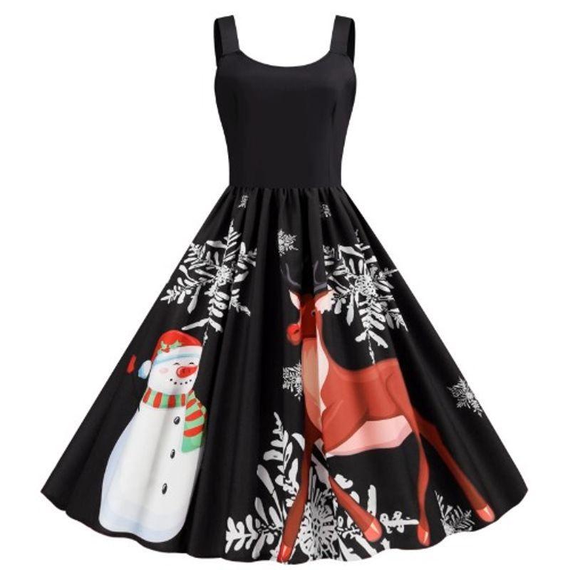 Fashion Wind Christmas Snowman Elk Positioning Print Rock Party Sleeveless Vest Casual Dress Dress Black 2XL
Fashion Wind Christmas Snowman Elk Positioning Print Rock Party Sleeveless Vest Casual Dress Dress Black 2XL
