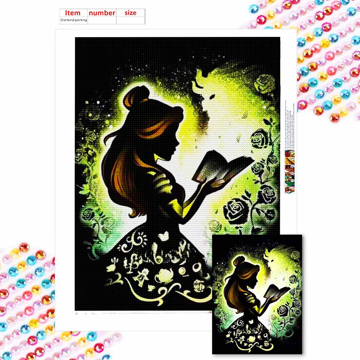 Полная круглая алмазная живопись Принцесса, которая читает книги Искусство Стразы Картина Мозаика Сделай сам 5D Вышивка крестом Домашнее украшение Round 50x70cm
Полная круглая алмазная живопись Принцесса, которая читает книги Искусство Стразы Картина Мозаика Сделай сам 5D Вышивка крестом Домашнее украшение Round 50x70cm