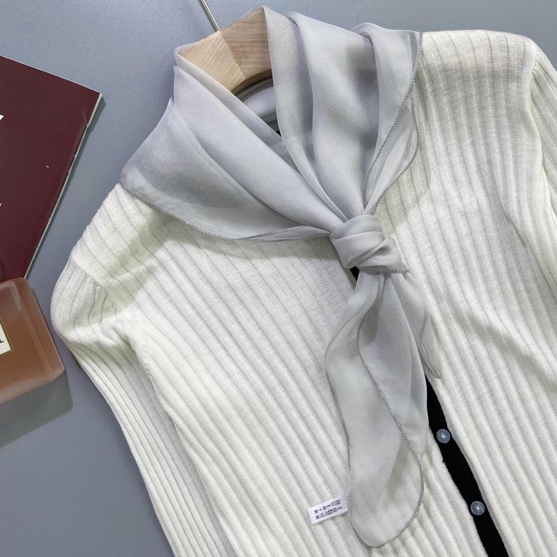 Solid Color Fashionable and Versatile Mulberry Silk Square Scarf Silk Scarf Scarf Women s Spring Women s Seasonal Gauze Scarf Small Neck Scarf
Solid Color Fashionable and Versatile Mulberry Silk Square Scarf Silk Scarf Scarf Women s Spring Women s Seasonal Gauze Scarf Small Neck Scarf