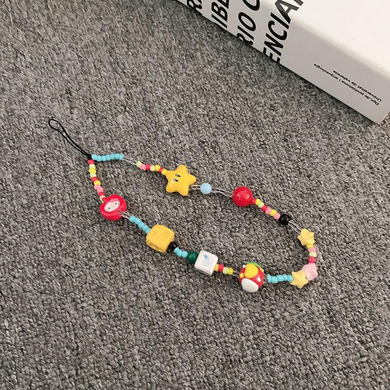 Anti Loss Ins Versatile Star Cheese Bead Phone Case Key DIY Bracelet CCD Camera Hanging Decoration Chain D
Anti Loss Ins Versatile Star Cheese Bead Phone Case Key DIY Bracelet CCD Camera Hanging Decoration Chain D