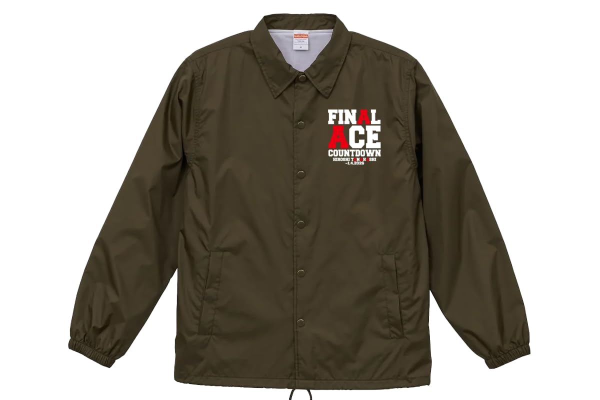 New Japan Pro-Wrestling Hiroshi Tanahashi FINAL ACE COUNTDOWN Coach Jacket Seal Brown S 6129102905
New Japan Pro-Wrestling Hiroshi Tanahashi FINAL ACE COUNTDOWN Coach Jacket Seal Brown S 6129102905