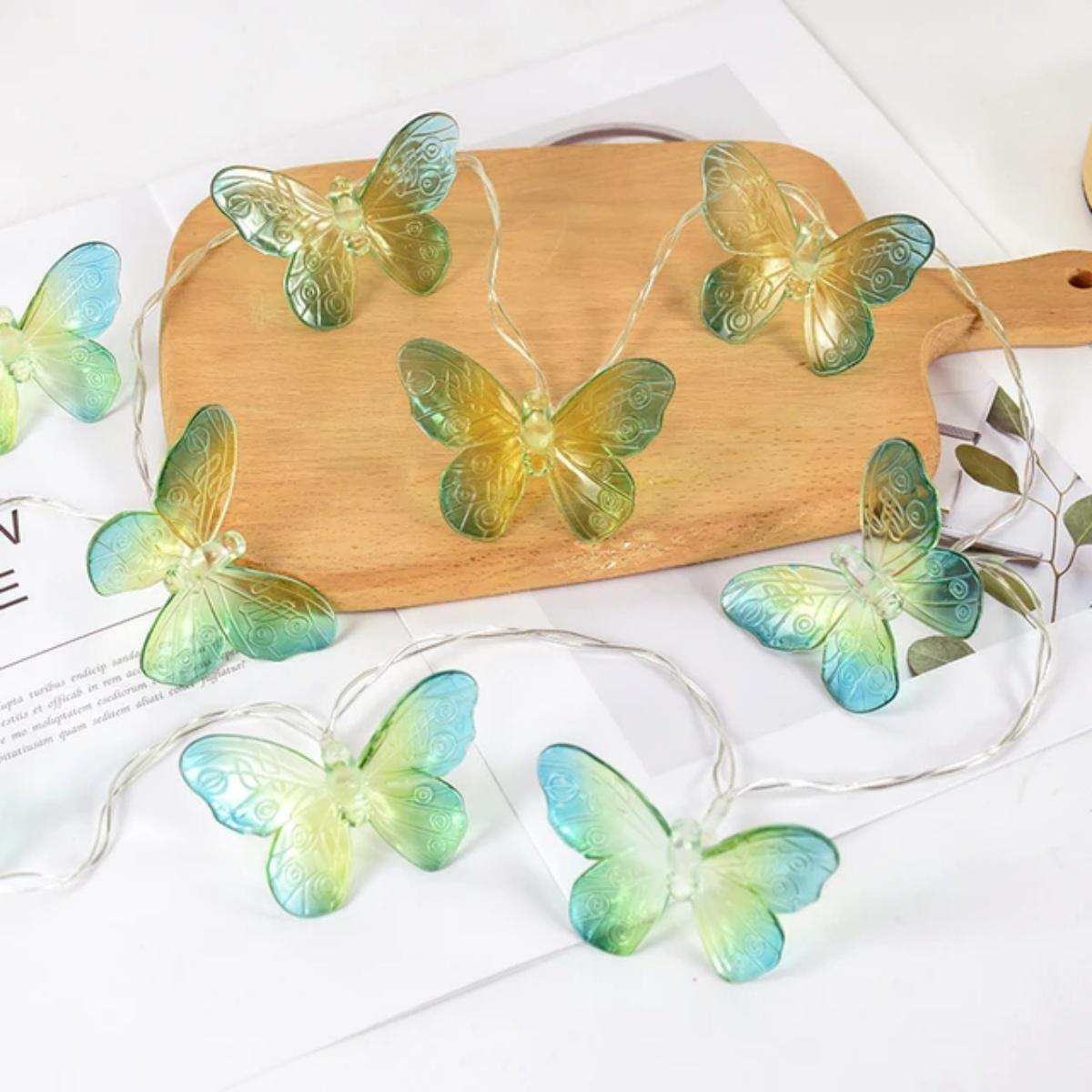 1PC 10/20LED Green Yellow Butterfly String Lights Battery Powered Suitable For Home Indoor Outdoor Birthday Party Decoration 1.5M10LED
1PC 10/20LED Green Yellow Butterfly String Lights Battery Powered Suitable For Home Indoor Outdoor Birthday Party Decoration 1.5M10LED