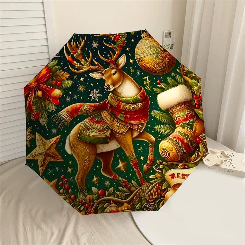 1PC Christmas DeerAutomatic Open/Close Umbrella with Windproof, 8-Rib Sturdy Canopy, Durable Ribs, Fashionable Design, Outdoor Accessory, Fun Prin, Ho
1PC Christmas DeerAutomatic Open/Close Umbrella with Windproof, 8-Rib Sturdy Canopy, Durable Ribs, Fashionable Design, Outdoor Accessory, Fun Prin, Ho