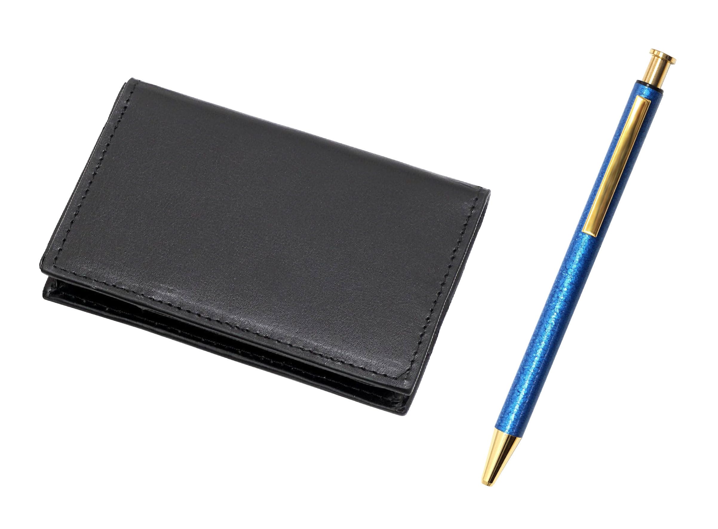 Recycled Cowhide Business Card Case Lizard Ballpoint Pen 4-Pocket NQ26, All-Metal Finish, Knock-Style Set, Blue, T23-LS030B-NQ26B-L синій
Recycled Cowhide Business Card Case Lizard Ballpoint Pen 4-Pocket NQ26, All-Metal Finish, Knock-Style Set, Blue, T23-LS030B-NQ26B-L синій