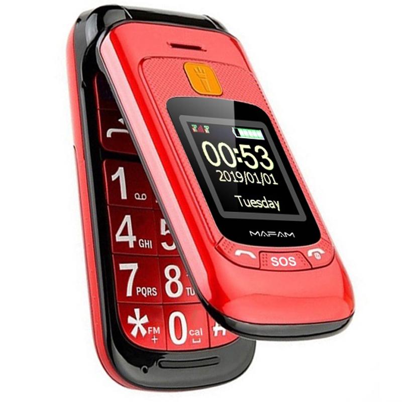 MAFAM F899 GSM 2G Flip Mini Cell Phone 2800mAh Battery Pocket Portable Big Button Mobile Phone Gift for Kid and Elderly Red
MAFAM F899 GSM 2G Flip Mini Cell Phone 2800mAh Battery Pocket Portable Big Button Mobile Phone Gift for Kid and Elderly Red