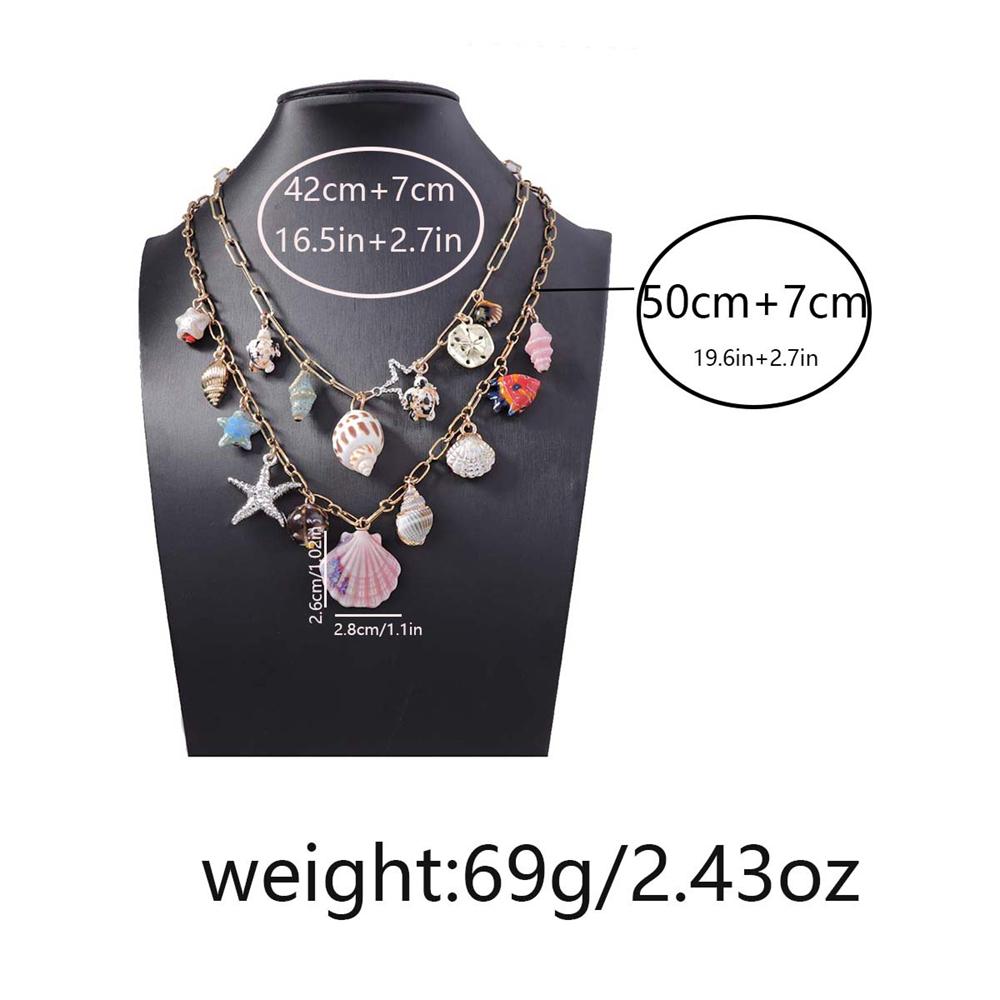 Personalized Ocean Style Conch Shellfish Series DIY Pendant Collarbone Chain Beach Vacation Layered Necklace For Women 60cm золотой
Personalized Ocean Style Conch Shellfish Series DIY Pendant Collarbone Chain Beach Vacation Layered Necklace For Women 60cm золотой