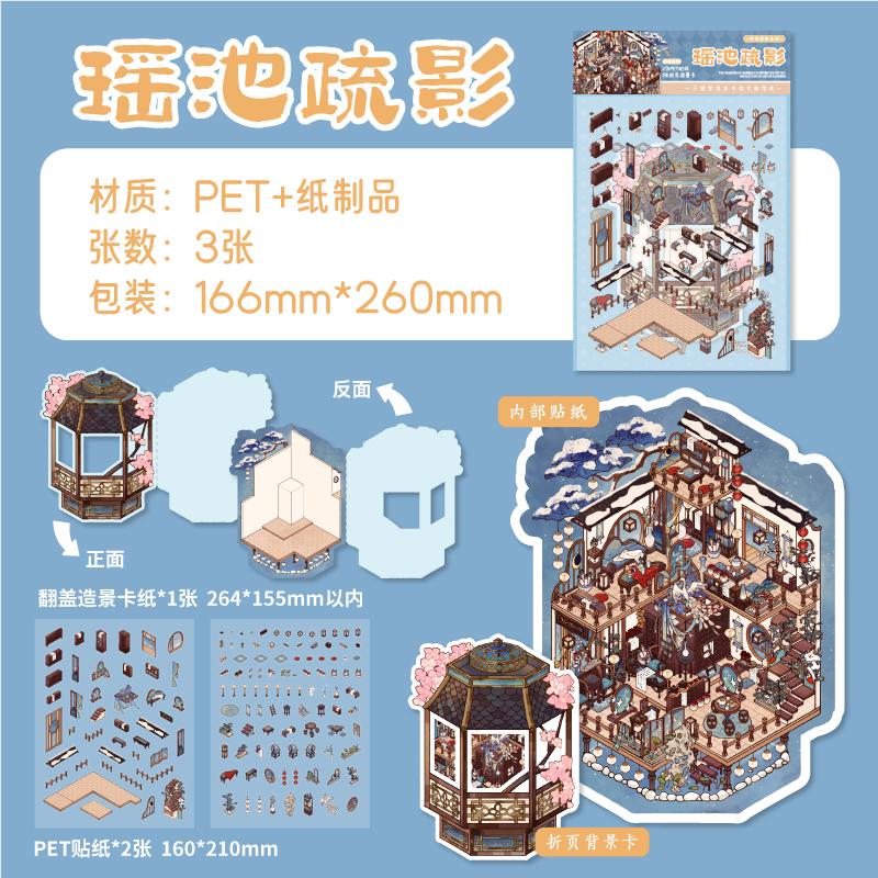 Kawaii 3D Retro Building Miniature Scene Stickers Creative Flip Design DIY Handmade Scrapbook Pocket House Sticker Children Gift
Kawaii 3D Retro Building Miniature Scene Stickers Creative Flip Design DIY Handmade Scrapbook Pocket House Sticker Children Gift
