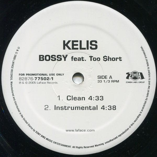 12inch Record KELIS, TOO SHORT - Bossy 82876775021 LaFace Records 2005 US Rap & Hip-Hop/R&B Used
12inch Record KELIS, TOO SHORT - Bossy 82876775021 LaFace Records 2005 US Rap & Hip-Hop/R&B Used