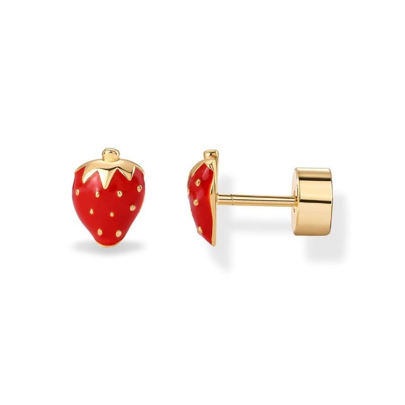 14K Gold Plated Enamel Flatback Stud Earrings for Women Colored Chili Pepper Strawberry Peach Cherry Dainty Piercing Jewelry суничний
14K Gold Plated Enamel Flatback Stud Earrings for Women Colored Chili Pepper Strawberry Peach Cherry Dainty Piercing Jewelry суничний