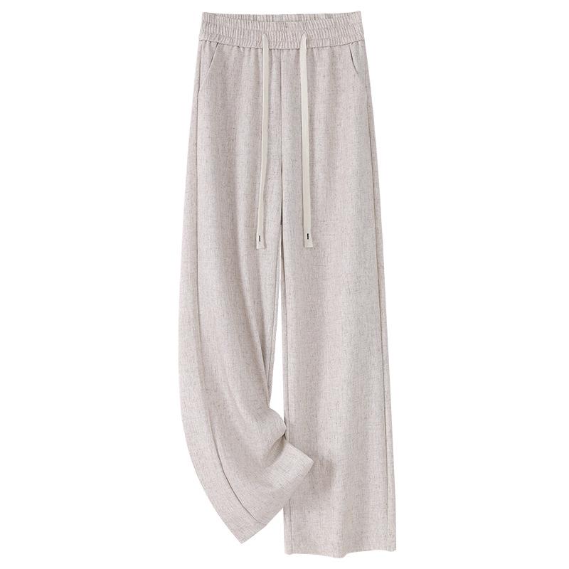 Women s Cotton Linen Wide-Leg Pants - 2025 Spring/Summer, Loose Fit, Slimming Drape, Elastic Waist, Casual Straight-Leg Trousers M
Women s Cotton Linen Wide-Leg Pants - 2025 Spring/Summer, Loose Fit, Slimming Drape, Elastic Waist, Casual Straight-Leg Trousers M