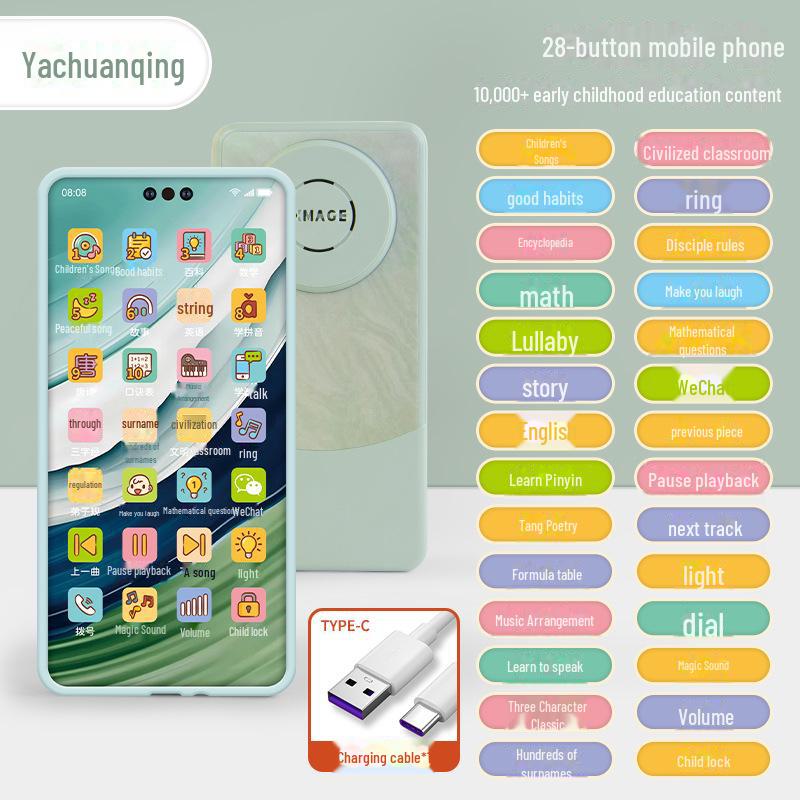 Детский музыкальный телефон: Игрушка с сенсорным экраном для раннего обучения прорезыванию зубов (Возраст 0-3)
Детский музыкальный телефон: Игрушка с сенсорным экраном для раннего обучения прорезыванию зубов (Возраст 0-3)
