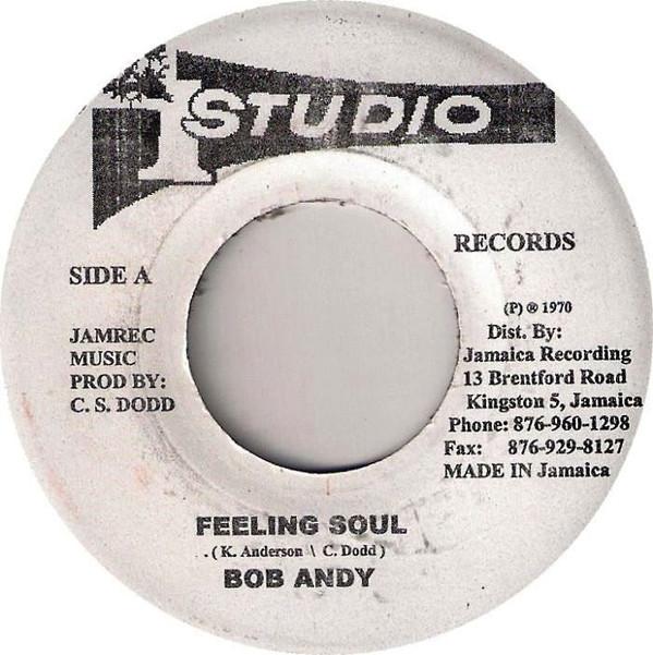 7inch Record BOB ANDY - Feeling Soul NONE Studio One 2002 Jamaica Reggae, Ska & Dub Used
7inch Record BOB ANDY - Feeling Soul NONE Studio One 2002 Jamaica Reggae, Ska & Dub Used