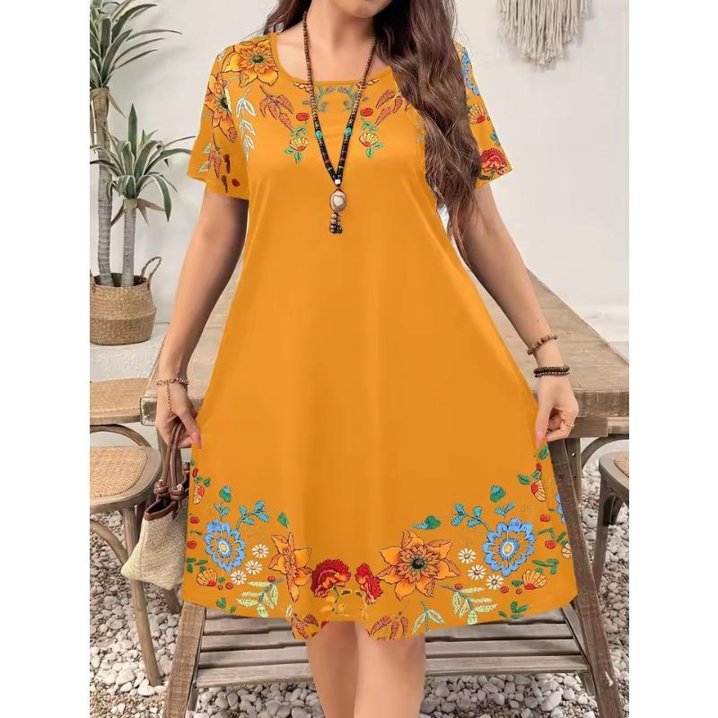 Женское повседневное мини-платье А-силуэта с коротким рукавом, круглым вырезом, пэчворком и 3D цветочным принтом, летнее платье в богемном стиле для отдыха, одежда Y2k 8XL
Женское повседневное мини-платье А-силуэта с коротким рукавом, круглым вырезом, пэчворком и 3D цветочным принтом, летнее платье в богемном стиле для отдыха, одежда Y2k 8XL