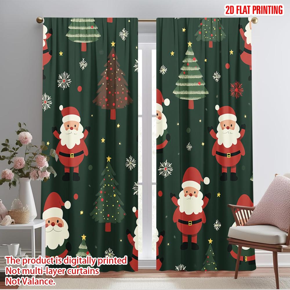 2pcs 2D plane printing Light Filtering Curtains Cute Santa Claus Christmas Trees Versatile Fabric (without rod) Decorations 100*130 Grommet Top 1pcs
2pcs 2D plane printing Light Filtering Curtains Cute Santa Claus Christmas Trees Versatile Fabric (without rod) Decorations 100*130 Grommet Top 1pcs