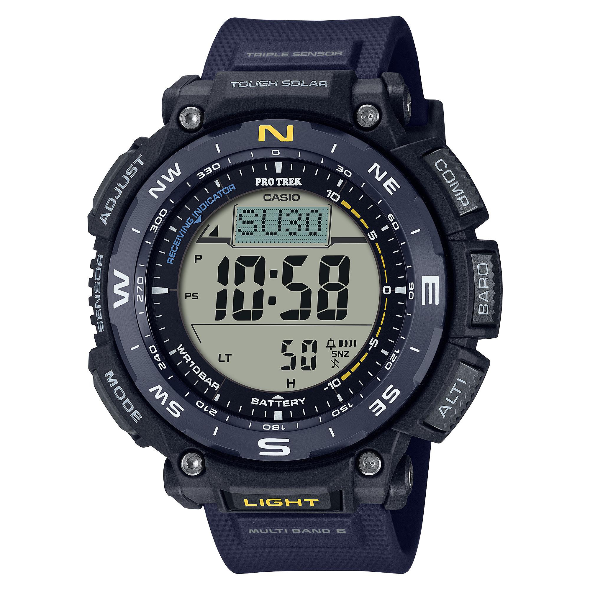Casio Men s Stainless Steel 100M Water Resistant Analog Alarm Quartz Watch PRW-3400Y-2 синий
Casio Men s Stainless Steel 100M Water Resistant Analog Alarm Quartz Watch PRW-3400Y-2 синий