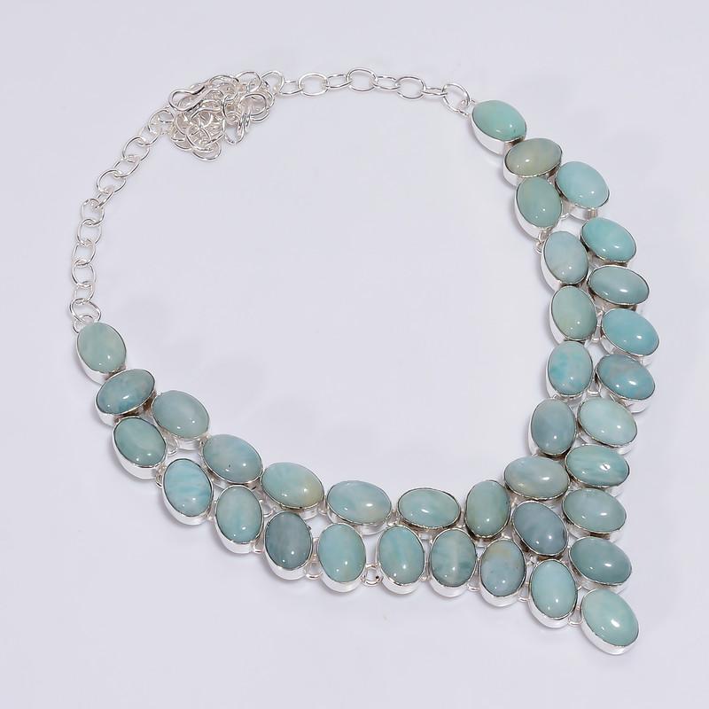 Elegant Top Grade Qualite 100% Natural Amazonite Oval Shape Ethnic Style Handmade Jewelry 925 Steling Silver Necklace 19 WSJ-4771 срібний
Elegant Top Grade Qualite 100% Natural Amazonite Oval Shape Ethnic Style Handmade Jewelry 925 Steling Silver Necklace 19 WSJ-4771 срібний