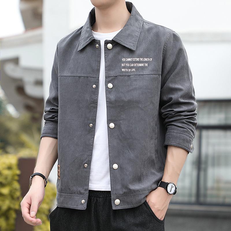 2026 Men s Suede Lapel Jacket - Casual Spring/Autumn Workwear Style XL темно-серого
2026 Men s Suede Lapel Jacket - Casual Spring/Autumn Workwear Style XL темно-серого