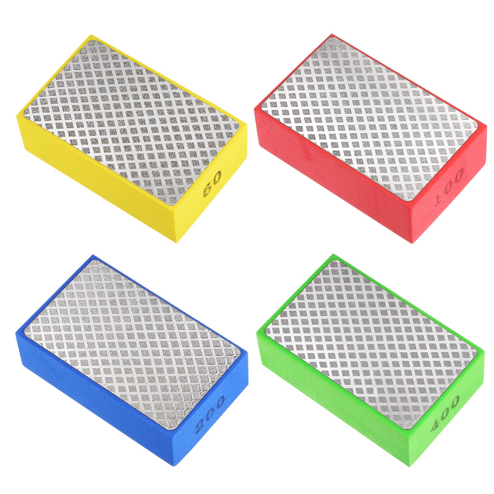 uxcell Diamond Polishing Pad Set Grit Mesh Surface Sand Block Ceramic Glass Brick Concrete Stone Marble Wood Polishing 4 Pieces 60# 100# 200# 400#
uxcell Diamond Polishing Pad Set Grit Mesh Surface Sand Block Ceramic Glass Brick Concrete Stone Marble Wood Polishing 4 Pieces 60# 100# 200# 400#
