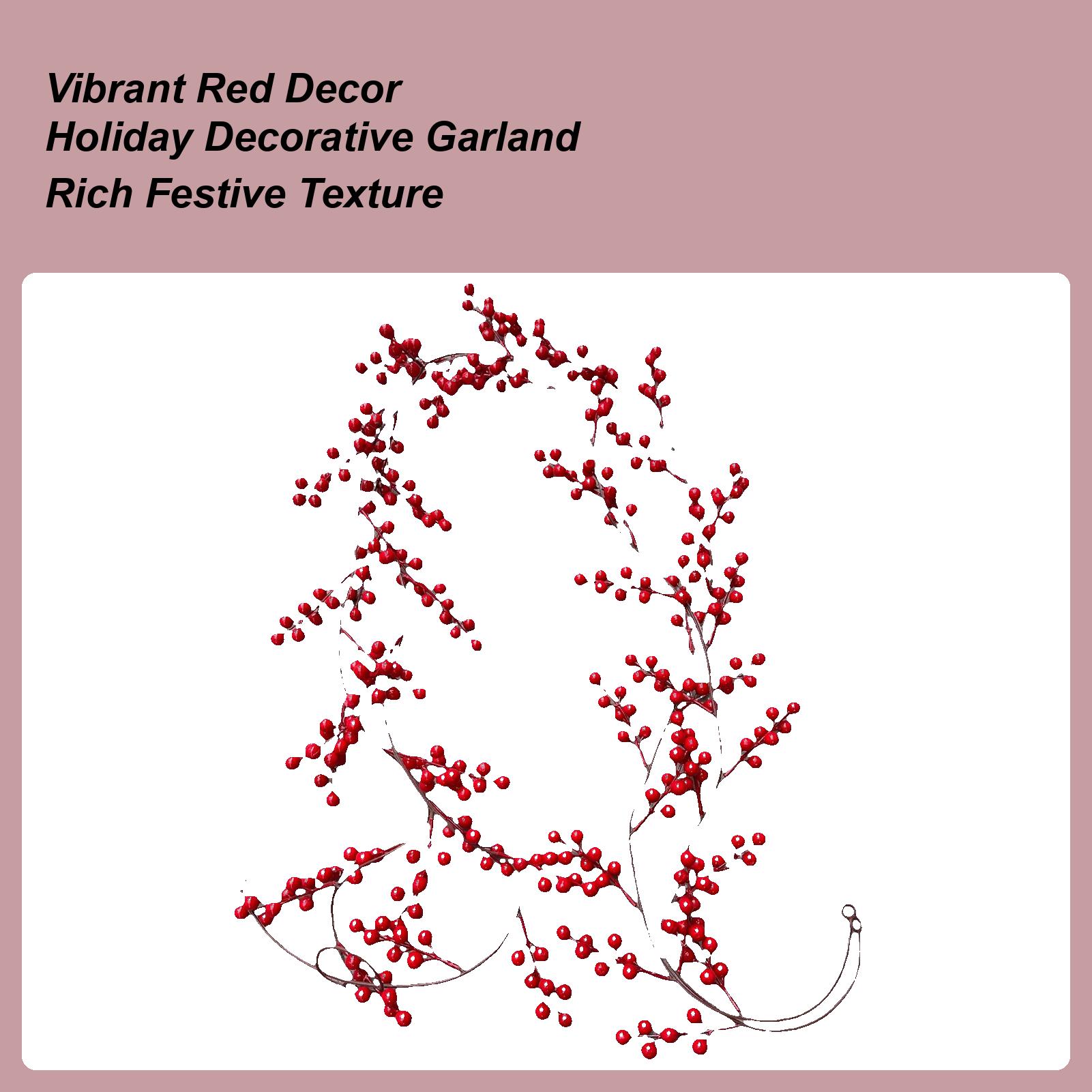 78 Inch Artificial Red Berries Faux Winter Wreath Christmas Decorations Red Berry Vine Christmas Garland For Indoor Outdoor Door China Mainland
78 Inch Artificial Red Berries Faux Winter Wreath Christmas Decorations Red Berry Vine Christmas Garland For Indoor Outdoor Door China Mainland