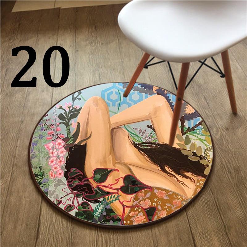 Nordic style round carpet Tiger and girl Living Room bedroom Kitchen Bathroom Absorbent non-slip floor mat Home decor 60cm
Nordic style round carpet Tiger and girl Living Room bedroom Kitchen Bathroom Absorbent non-slip floor mat Home decor 60cm