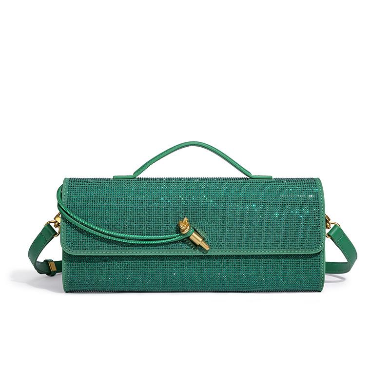 Horizontal Women s Dinner Bag Fashion Hot Diamond Baguette Bag Organ Versatile Single Shoulder Oblique Span Bag Women 30.5*4.5*13 зелений
Horizontal Women s Dinner Bag Fashion Hot Diamond Baguette Bag Organ Versatile Single Shoulder Oblique Span Bag Women 30.5*4.5*13 зелений