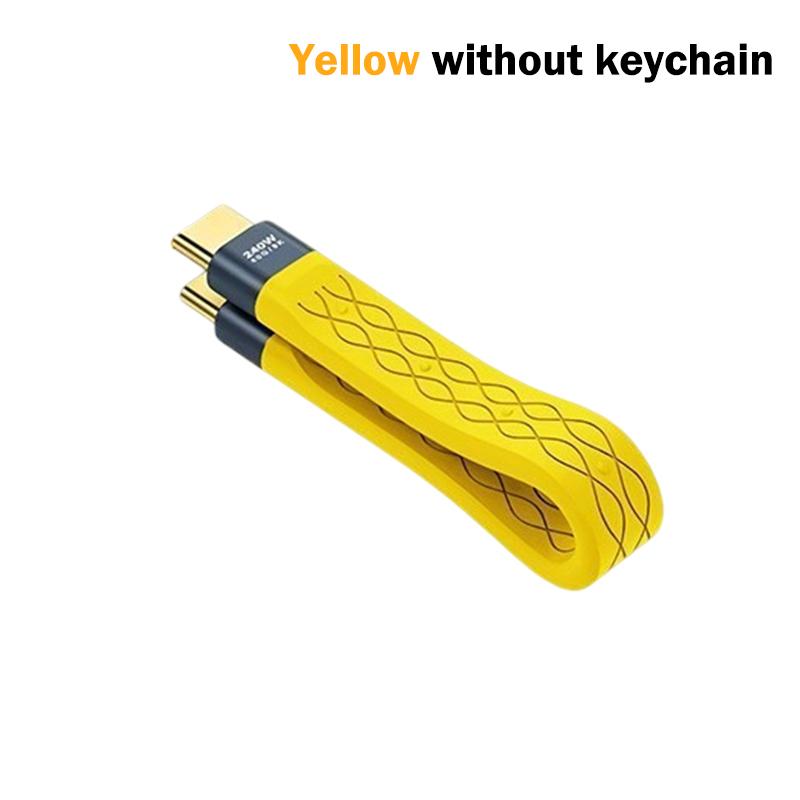 Multifunctional PD240W USB 4 40Gbps FPC Data Cable Type-c Cable Portable Keychain For Phone TV Laptop Tablet Video Transmission
Multifunctional PD240W USB 4 40Gbps FPC Data Cable Type-c Cable Portable Keychain For Phone TV Laptop Tablet Video Transmission
