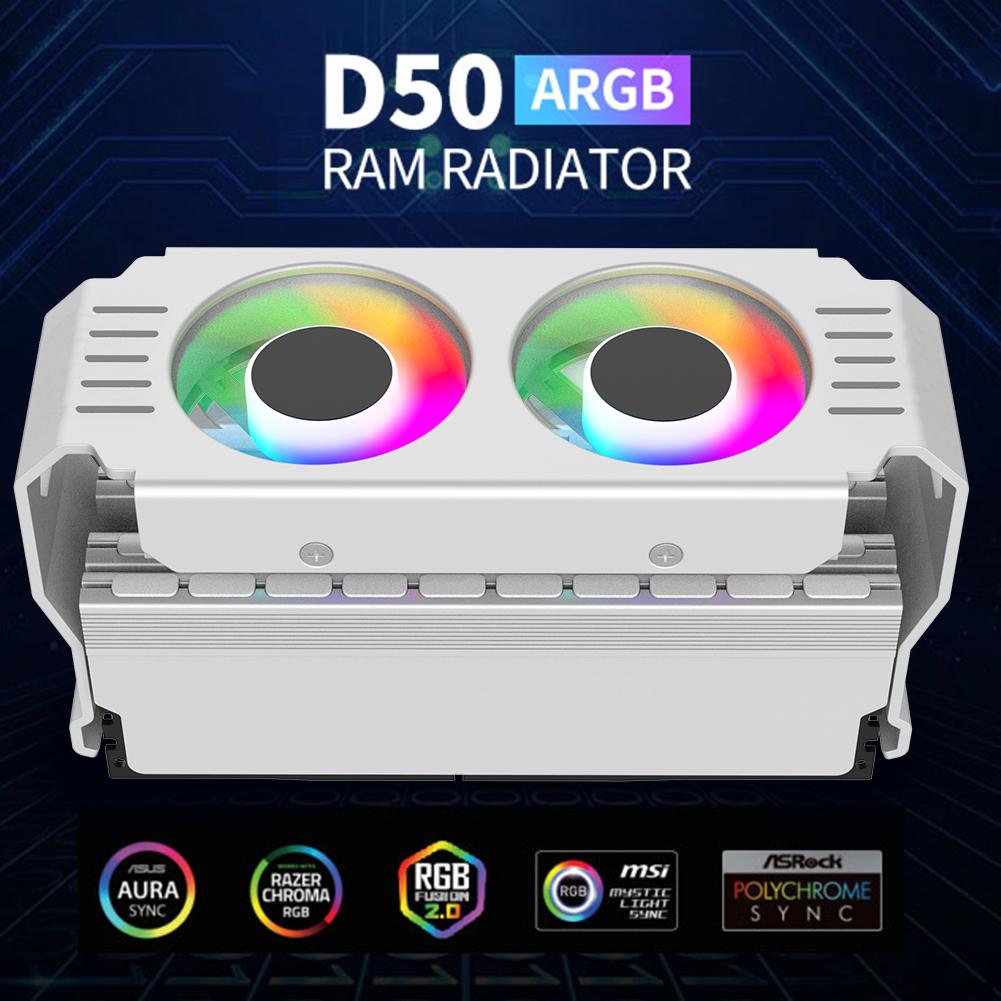 D50 RAM радиатор радиатор DDR4 DDR5 RAM кулер памяти 5V 3PIN ARGB AURA Sync 4Pin PWM двойной вентилятор ПК радиатор охлаждения памяти
D50 RAM радиатор радиатор DDR4 DDR5 RAM кулер памяти 5V 3PIN ARGB AURA Sync 4Pin PWM двойной вентилятор ПК радиатор охлаждения памяти
