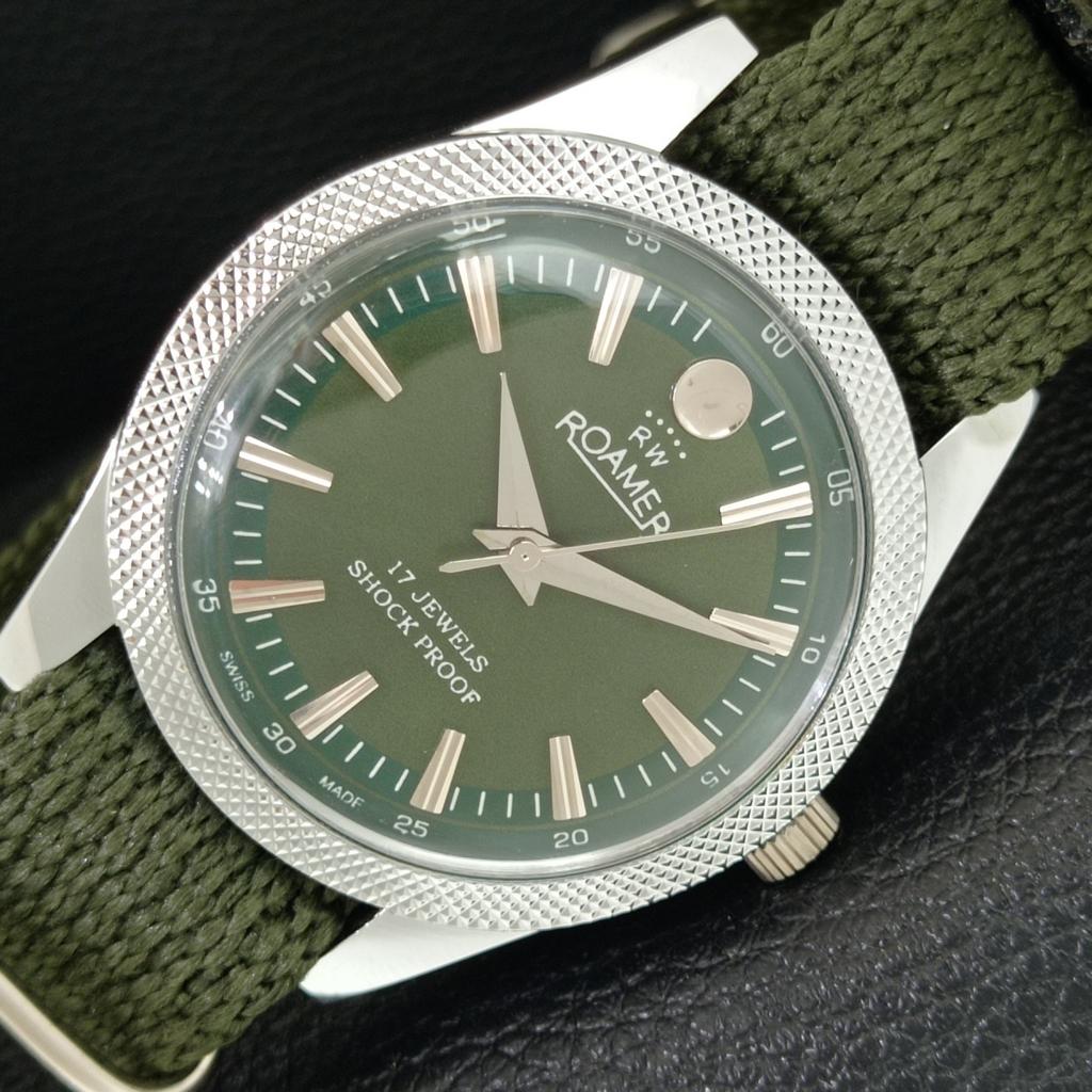 HAND-WINDING SWISS MENS REFURBISHED VINTAGE GREEN COLOR DIAL WATCH a707129-1
HAND-WINDING SWISS MENS REFURBISHED VINTAGE GREEN COLOR DIAL WATCH a707129-1