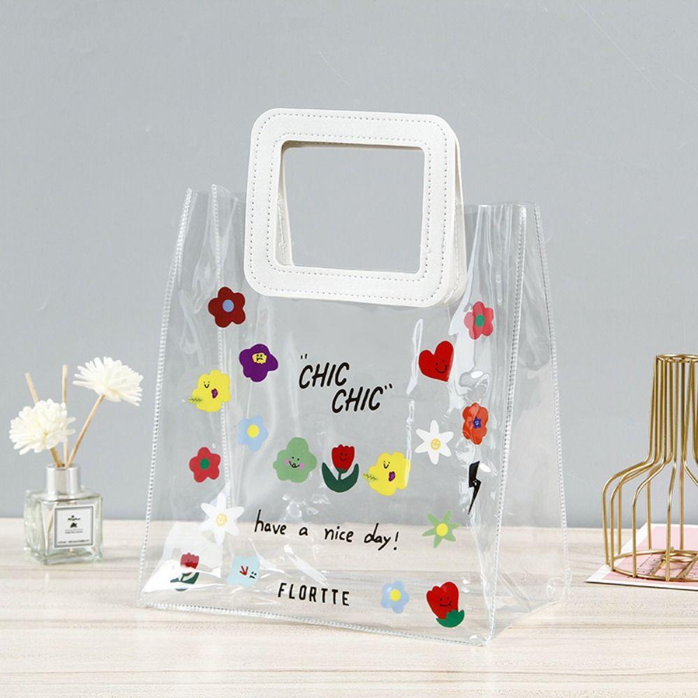 Gift Bag PVC Transparent Bag Flower Cosmetic Storage Bag Cute Jelly Bag Girl style 3
Gift Bag PVC Transparent Bag Flower Cosmetic Storage Bag Cute Jelly Bag Girl style 3