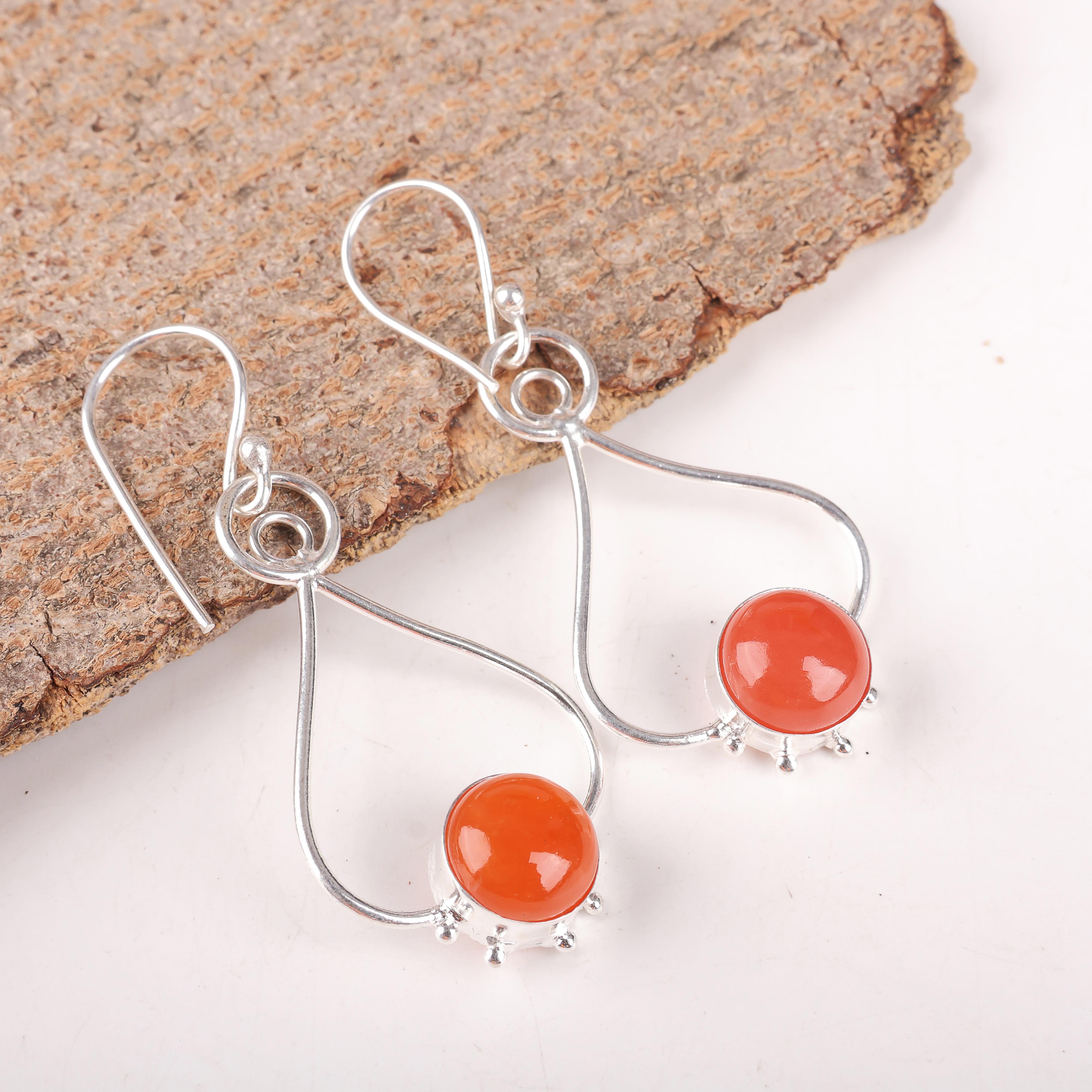 Carnelian 925 Solid Sterling Silver Earrings, Handmade Gemstone Earrings, Gifts For Friend Bohemian Earrings For Love 2.06 Inches помаранчевий
Carnelian 925 Solid Sterling Silver Earrings, Handmade Gemstone Earrings, Gifts For Friend Bohemian Earrings For Love 2.06 Inches помаранчевий