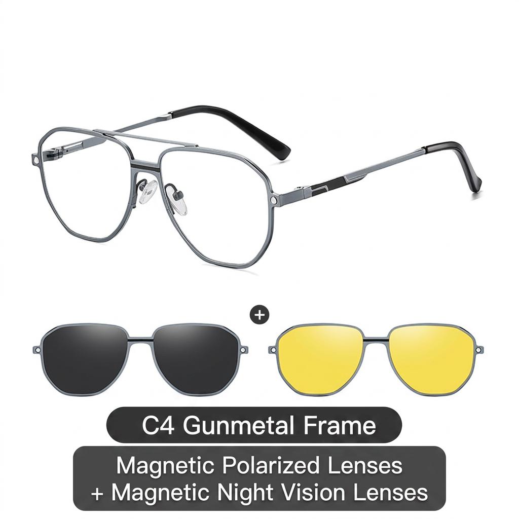 Magnetic Clip-On Sunglasses Comfortable 3-In-1 Sunglasses Men S Polarized Sunglasses Ergonomic For Outdoor Travel Cycling Myopic
Magnetic Clip-On Sunglasses Comfortable 3-In-1 Sunglasses Men S Polarized Sunglasses Ergonomic For Outdoor Travel Cycling Myopic