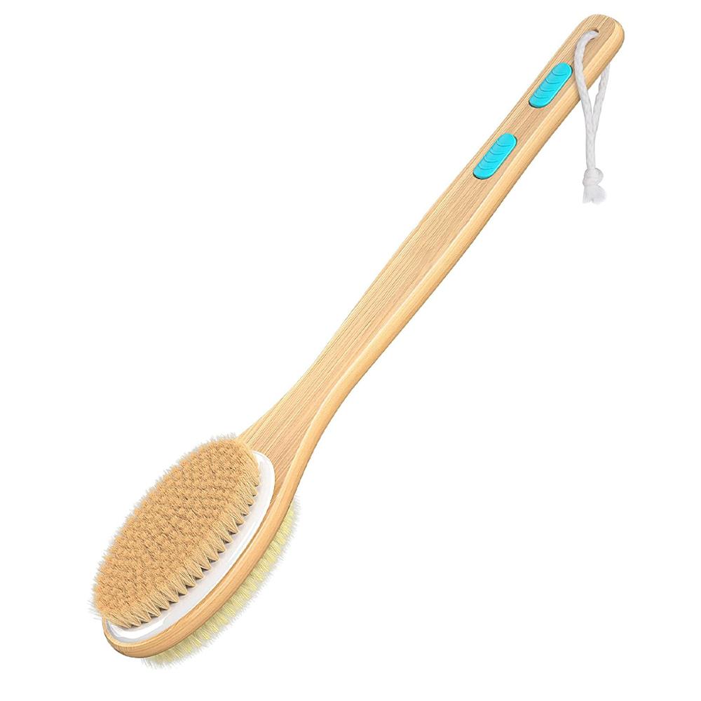 Shower Brush with Soft and Stiff Bristles, Bath Dual-Sided Long Handle Back Scrubber Body Exfoliator for Wet or Dry Brushing
Shower Brush with Soft and Stiff Bristles, Bath Dual-Sided Long Handle Back Scrubber Body Exfoliator for Wet or Dry Brushing