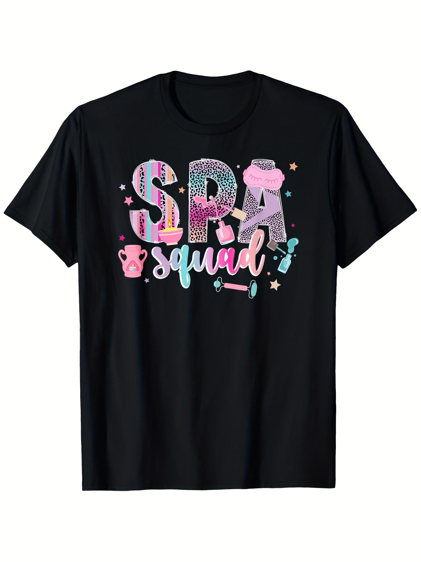 Spa Squad Leopard Print Graphic Tee Girls Women Soft Cotton Short Sleeve T-Shirt for Spa Party Wedding Gift 5XL різнокольоровий
Spa Squad Leopard Print Graphic Tee Girls Women Soft Cotton Short Sleeve T-Shirt for Spa Party Wedding Gift 5XL різнокольоровий