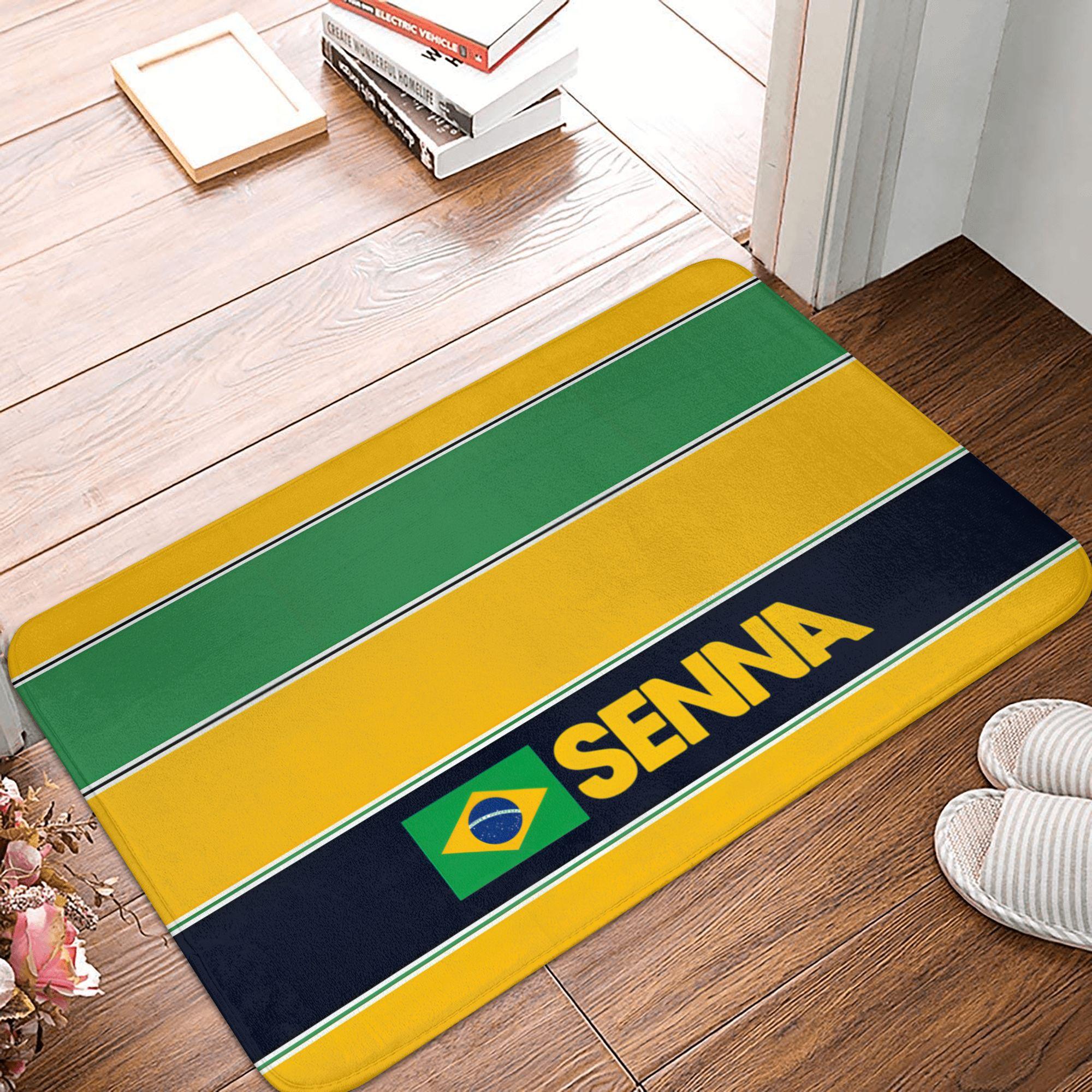 Racing Driver Ayrton Senna Front Door Mat Anti-Slip Outdoor Waterproof Doormat Kitchen Balcony Entrance Rug Carpet 40cmx60cm
Racing Driver Ayrton Senna Front Door Mat Anti-Slip Outdoor Waterproof Doormat Kitchen Balcony Entrance Rug Carpet 40cmx60cm