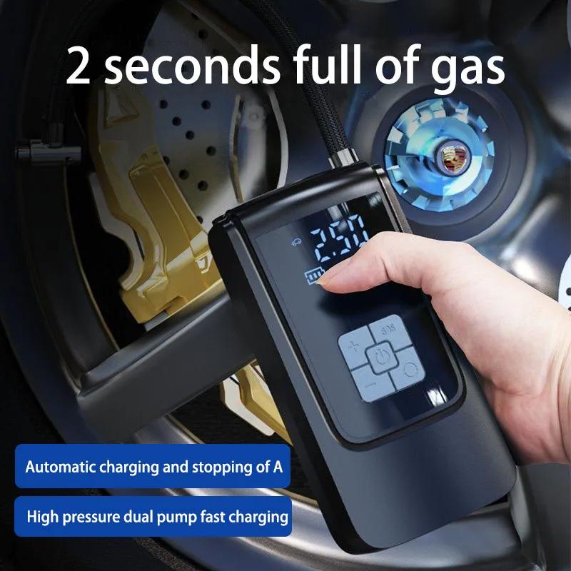 Digital Display Car Air Pump Wireless Dual Power Air Pump Tire Pump Portable Intelligent Digital Display Air Pump чорний
Digital Display Car Air Pump Wireless Dual Power Air Pump Tire Pump Portable Intelligent Digital Display Air Pump чорний