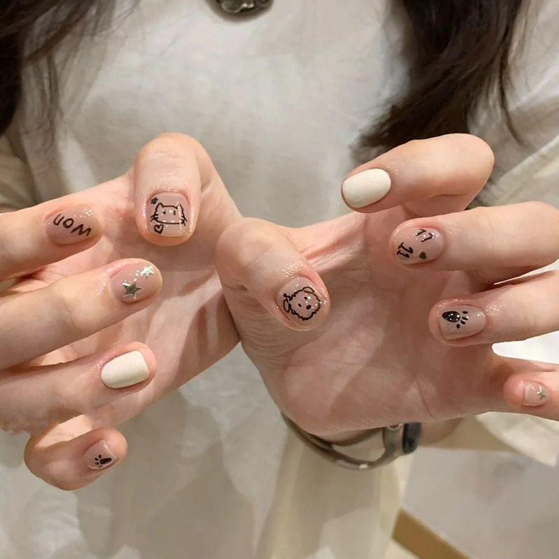 Звездный бриллиант Кошачий маникюр Короткий накладной ноготь Овальные наклейки для ногтей Съемный белый Студенческий типс для накладного ногтя 22 people are happy.
Звездный бриллиант Кошачий маникюр Короткий накладной ноготь Овальные наклейки для ногтей Съемный белый Студенческий типс для накладного ногтя 22 people are happy.