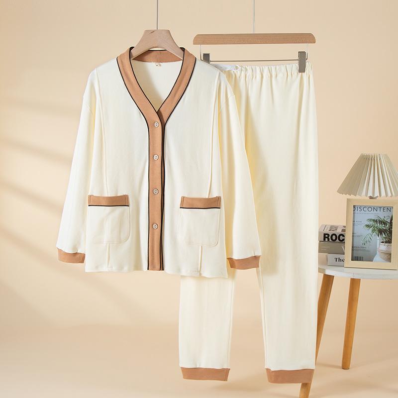 Pure Cotton Postpartum Pajama Set for Women: Loose V-Neck Cardigan for Breastfeeding and Comfort Before & After Childbirth M
Pure Cotton Postpartum Pajama Set for Women: Loose V-Neck Cardigan for Breastfeeding and Comfort Before & After Childbirth M