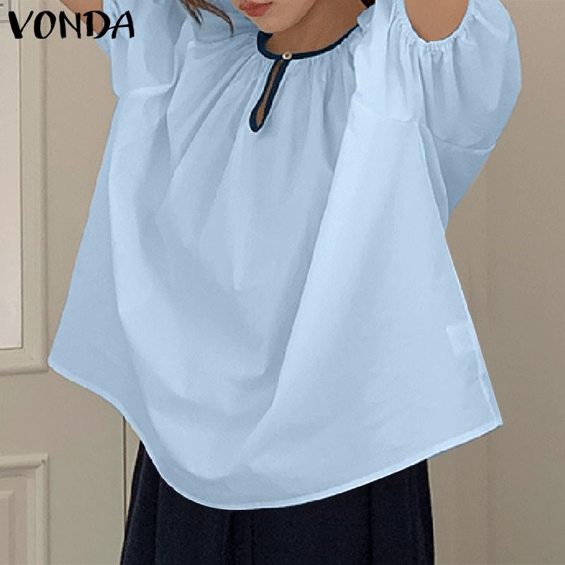 VONDA женский летний прямой однотонный свободный топ с круглым вырезом и пышным регланом с короткими рукавами
VONDA женский летний прямой однотонный свободный топ с круглым вырезом и пышным регланом с короткими рукавами