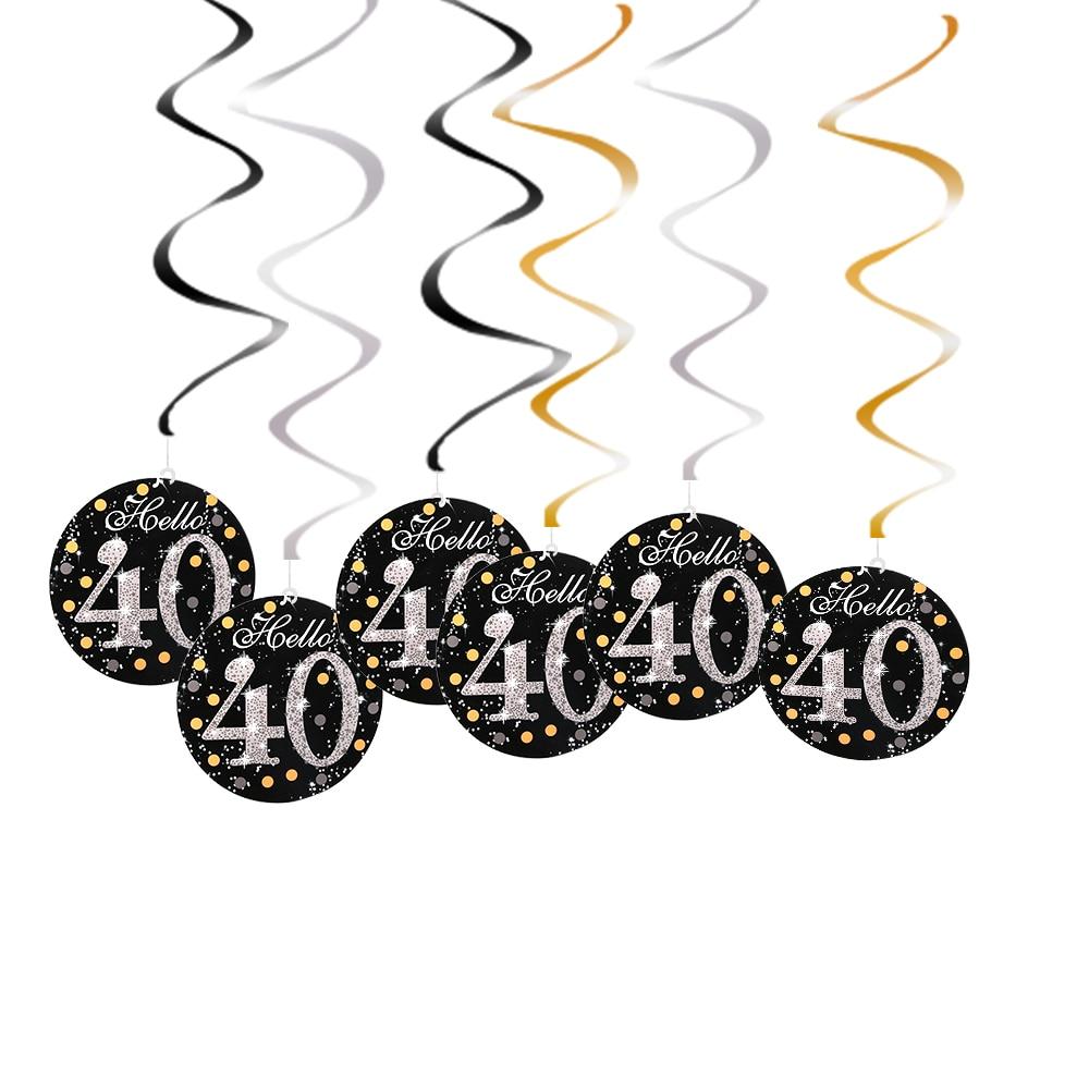6 шт ПВХ спіраль Happy Birthday Swirl 18 21 30 40 50 60 70 років Висячі прикраси День народження прикраси 40th срібний
6 шт ПВХ спіраль Happy Birthday Swirl 18 21 30 40 50 60 70 років Висячі прикраси День народження прикраси 40th срібний