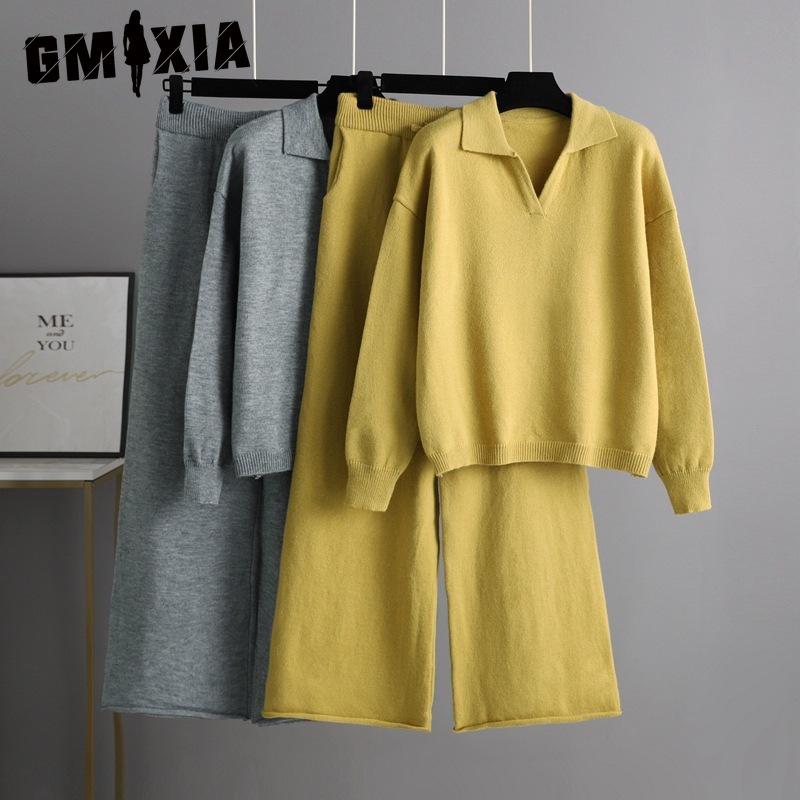GMXIA Autumn and Winter Knitted Set: Women s Loose Polo Neck Sweater, Wide-leg Pants, Elegant Two-piece Set One size чорний
GMXIA Autumn and Winter Knitted Set: Women s Loose Polo Neck Sweater, Wide-leg Pants, Elegant Two-piece Set One size чорний