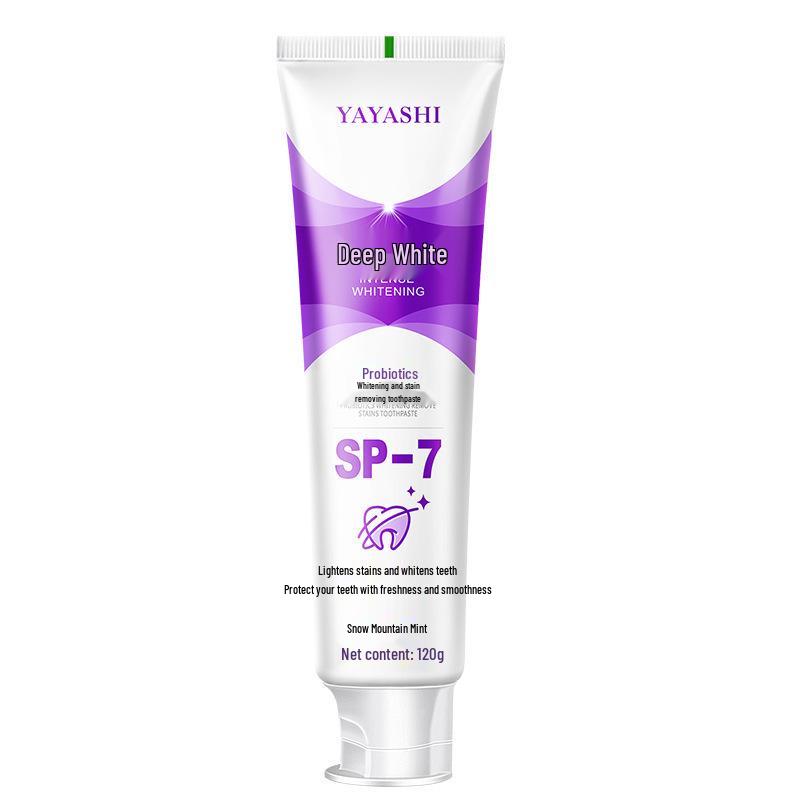 120g Family Pack Probiotic Whitening Toothpaste for Fresh Breath & Yellow Teeth Removal, Suitable for Men and Women
120g Family Pack Probiotic Whitening Toothpaste for Fresh Breath & Yellow Teeth Removal, Suitable for Men and Women